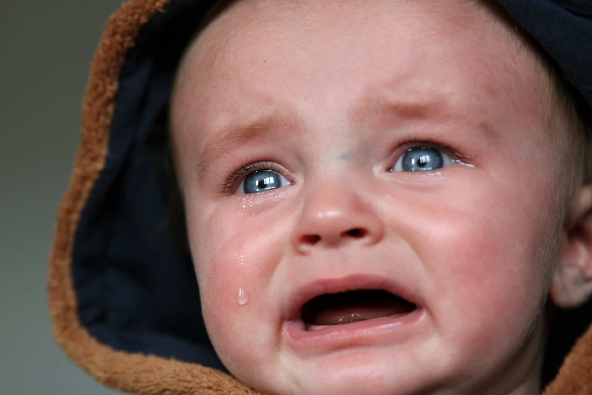 Limited Word Selection ~Close-up Photo of Crying Baby
